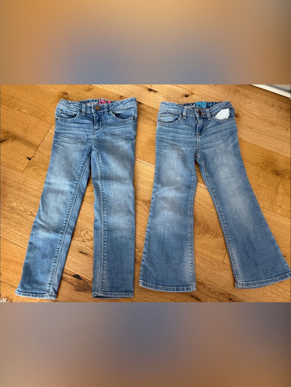 Girls' Light Wash Blue Denim Jeans - Straight & Flare Styles 4t 5t